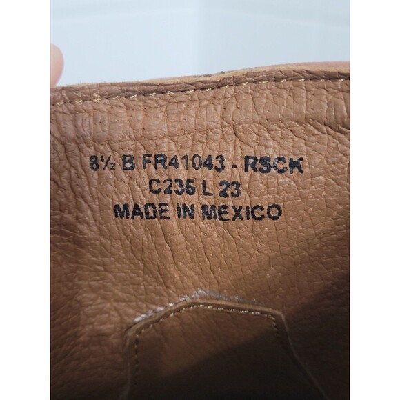 Frye Sacha Fringe Booties 8.5B Rose Taupe Suede Woven Western Ankle Boots NWOB - Picture 7 of 9